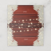 Shimmer Rustieke Houten Strijd Lichten Bomen Bruil Plaatskaartje (Buitenkant ongevouwen)