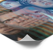 Shimmer Silhouette Poster Print Wandkunst (Hoek)