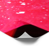 Shimmer Star Surprise Poinsettia Holiday Floral Poster (Hoek)