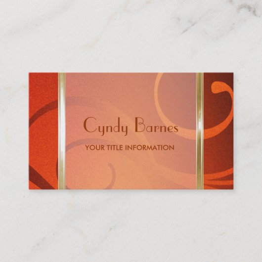 Shimmer Swirls Visitekaartje (Voorkant)