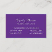 Shimmer Twirl Visitekaartje (Achterkant)