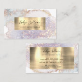 Shimmer waterverf gold folie visitekaartje (Voorkant / Achterkant)