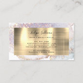 Shimmer waterverf gold folie visitekaartje (Achterkant)