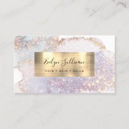 Shimmer waterverf gold folie visitekaartje