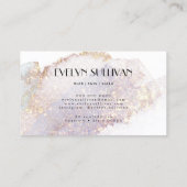 Shimmer waterverf loyalty visitekaartje (Achterkant)