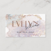 Shimmer waterverf visitekaartje (Voorkant)