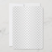 Shimmer Witte bruiloft harten Kaart (Achterkant)