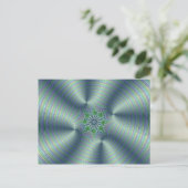 Shimmerine - Fractal Art Briefkaart (Staand voorkant)