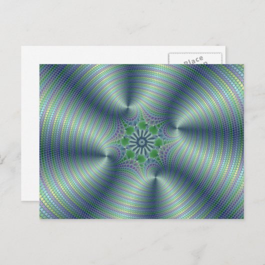 Shimmerine - Fractal Art Briefkaart (Voorkant / Achterkant)