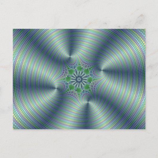Shimmerine - Fractal Art Briefkaart (Voorkant)