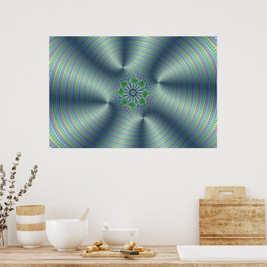 Shimmerine - Fractal Art Poster (Keuken)