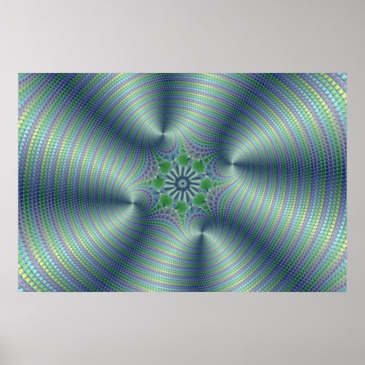 Shimmerine - Fractal Art Poster (Voorkant)