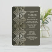 Shimmering Afstuderen Invitation Kaart (Staand voorkant)