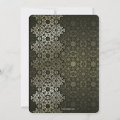 Shimmering Afstuderen Invitation Kaart (Achterkant)