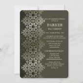 Shimmering Afstuderen Invitation Kaart (Voorkant)