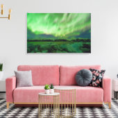 Shimmering Aurora Canvas Afdruk (Insitu (Woonkamer))