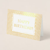 Shimmering Birthday Greeting Folie Kaarten (Voorkant)