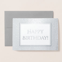 Shimmering Birthday Greeting Folie Kaarten