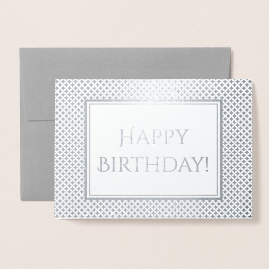 Shimmering Birthday Greeting Folie Kaarten (Voorkant met envelop)