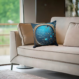 Shimmering Blue en Goddelijk Lijst  Kussen