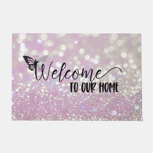 Shimmering Bokeh Welcome Doormat Deurmat (Voorkant)