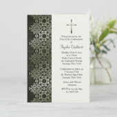 Shimmering Border Invitation Kaart (Staand voorkant)