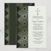 Shimmering Border Invitation Kaart (Voorkant / Achterkant)