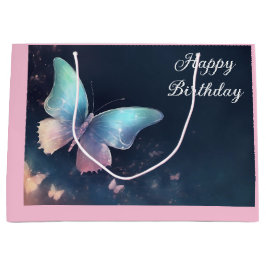  Shimmering Butterfly Gift Bag Groot Cadeauzakje