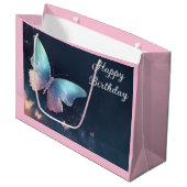 Shimmering Butterfly Gift Bag Groot Cadeauzakje (Voorkant Gekanteld)