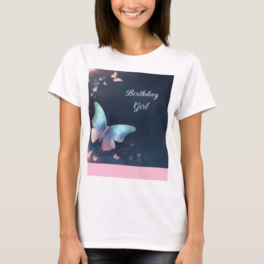  Shimmering Butterfly Vrouwen T-Shirt (Voorkant)