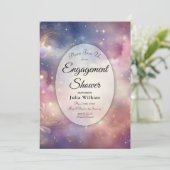 Shimmering Celestial Stardust Skies Shower Kaart (Staand voorkant)