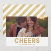 SHIMMERING CHEERS | HOLIDAIRE FOTOKAART FEESTDAGENKAART (Voorkant / Achterkant)