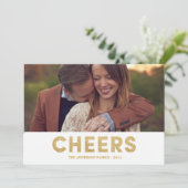 SHIMMERING CHEERS | HOLIDAIRE FOTOKAART FEESTDAGENKAART (Staand voorkant)