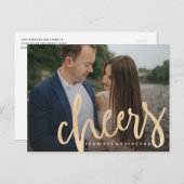 Shimmering Cheers Vakantie Foto Post Kaart (Voorkant / Achterkant)