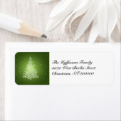 Shimmering Christmas Tree retouradreslabels Etiket (Insitu)