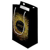 Shimmering Circle Lights Nieuwjaar Klein Cadeauzakje (Voorkant Gekanteld)