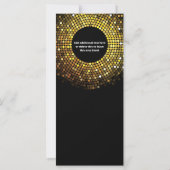 Shimmering Circle Lights Nieuwjaarsfoto's Groet (Achterkant)