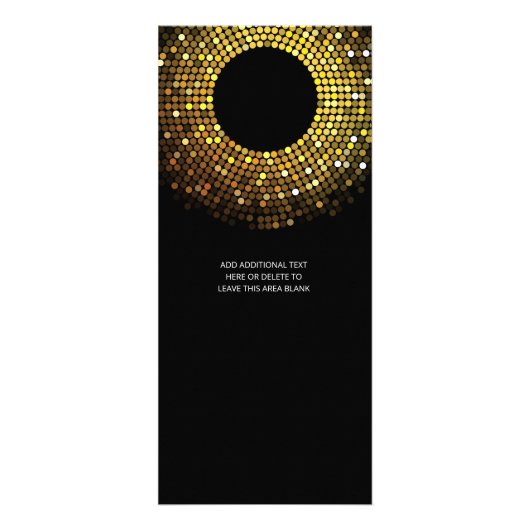 Shimmering Circle Lights Oudejaarsavond Menu (Achterkant)