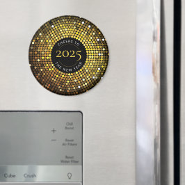 Shimmering Circle verlicht oudejaarsavond Magneet