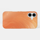 Shimmering Coral Flow Abstract Phone Case iPhone 16 Hoesje (Achterkant horizontaal)