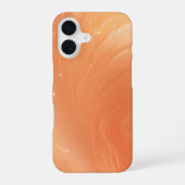 Shimmering Coral Flow Abstract Phone Case iPhone 16 Hoesje (Achterkant)