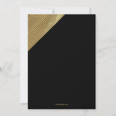 Shimmering Corner Stripes Fotouitnodiging Kaart (Achterkant)