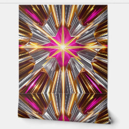 Shimmering Disco Star Burst Zelfklevend Behang