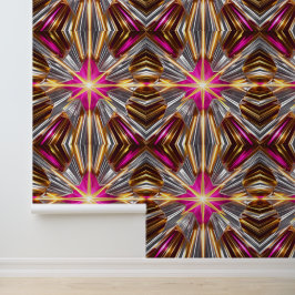 Shimmering Disco Star Burst Zelfklevend Behang