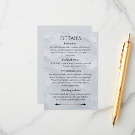 Shimmering Filigree Details Card  Informatiekaartje