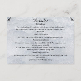 Shimmering Filigree Enclosure Card Informatiekaartje