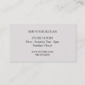 Shimmering Flower Visitekaartje (Achterkant)