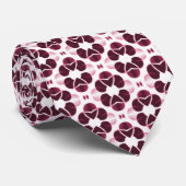 Shimmering Glam Stropdas, Bourgogne Stropdas (Opgerold)