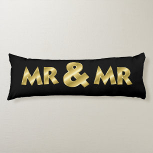 Shimmering Gold Mr & Mr Black Lichaamskussen