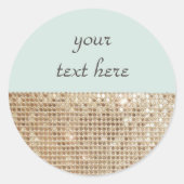  Shimmering Gold Sequins Sticker (Voorkant)